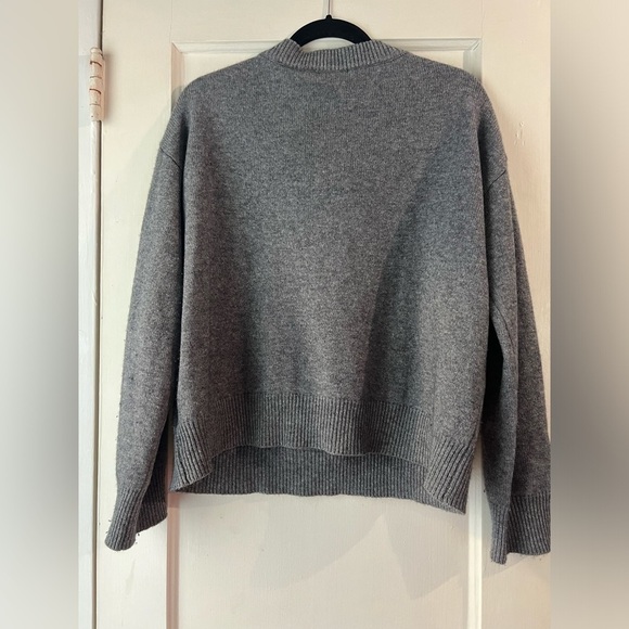 Rails Olivia Wool & Cashmere Charcoal Lace Up Sweater S - Picture 4 of 11